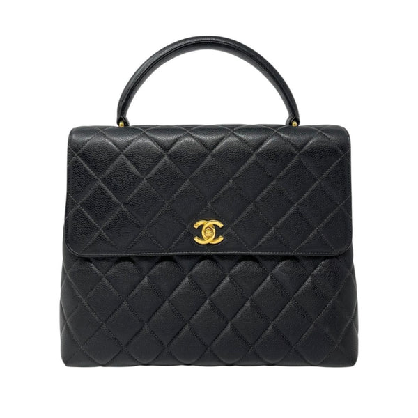 Chanel Black Caviar Top Handle Bag