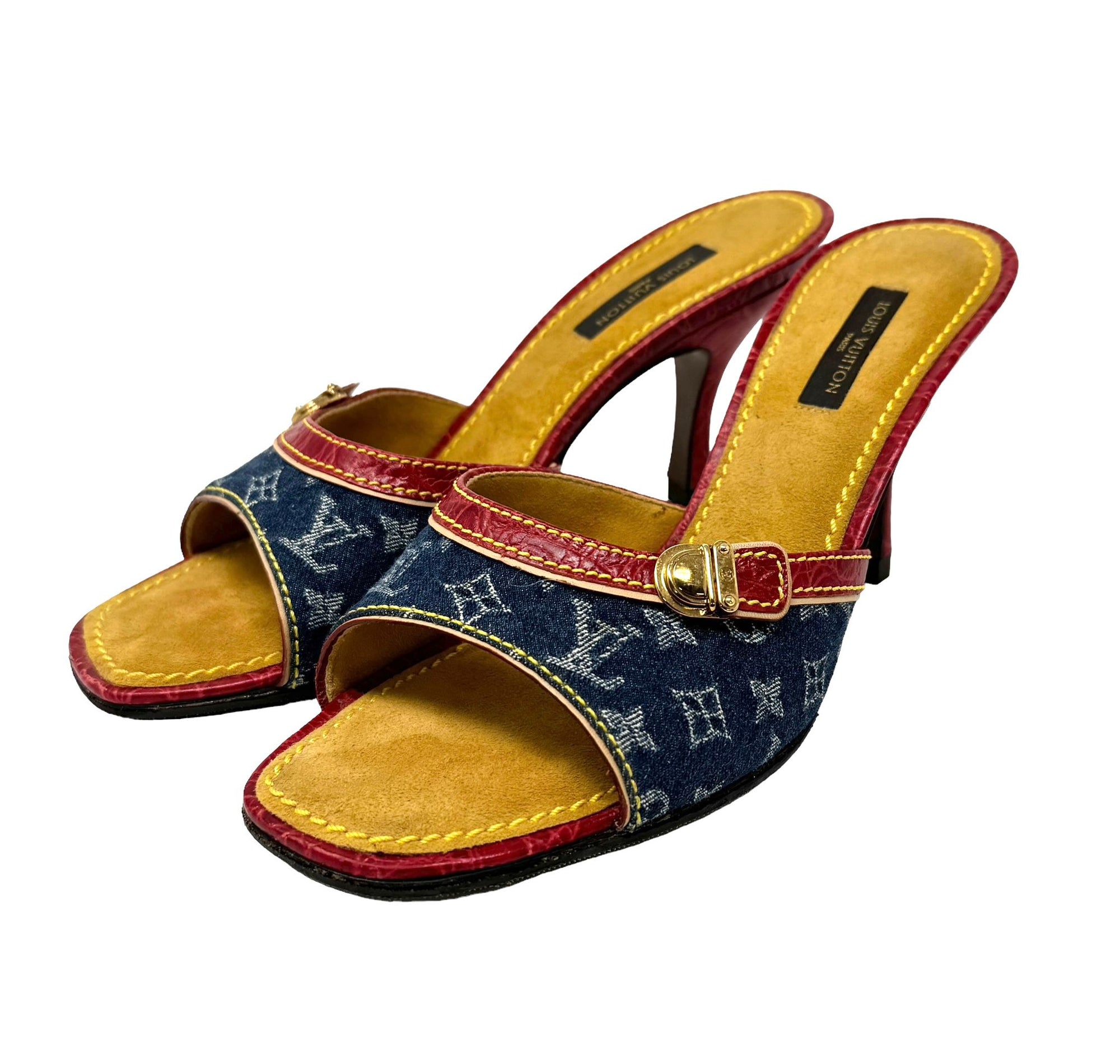 Louis Vuitton Denim Monogram Heels