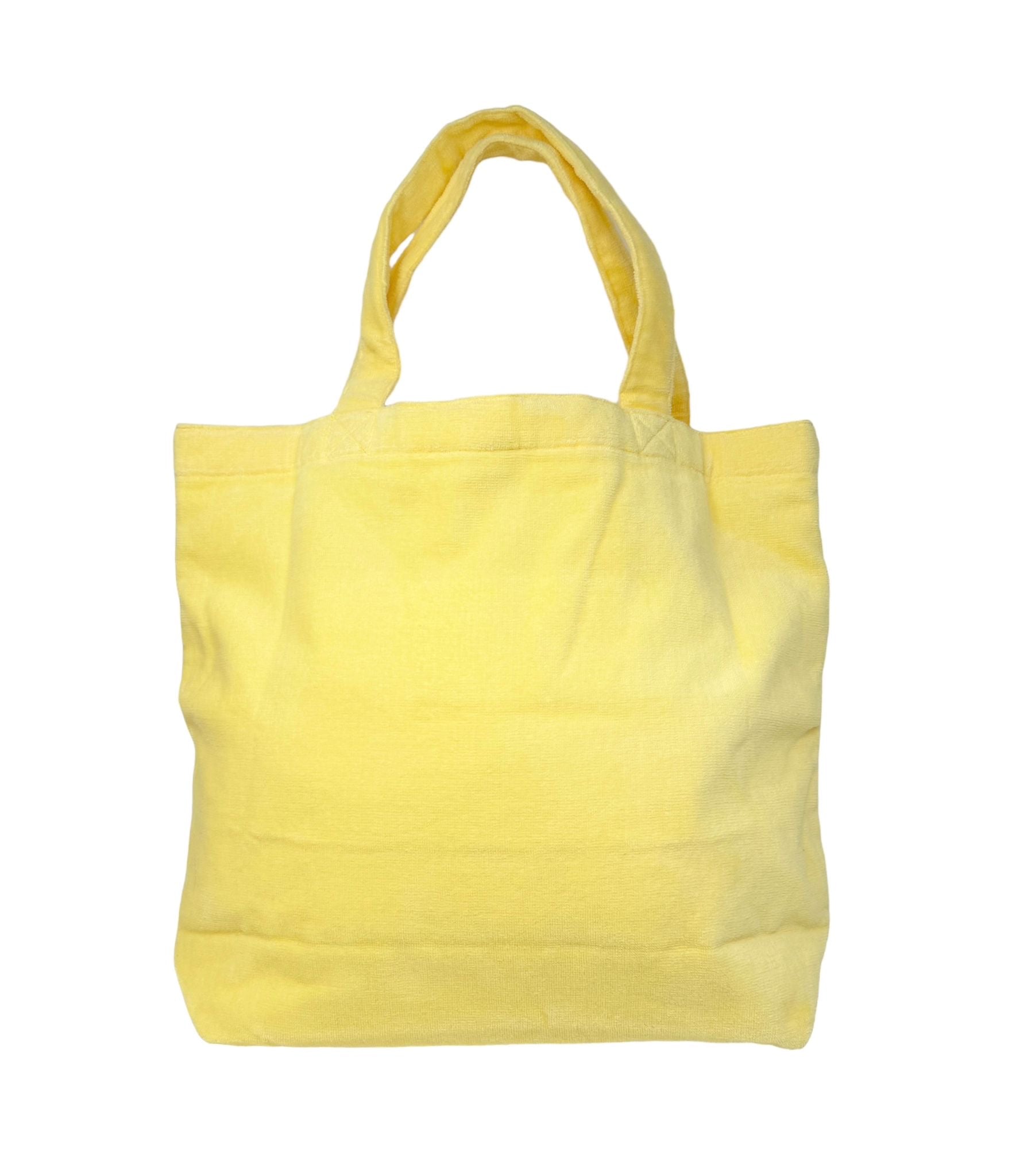 Courreges Yellow Terry Cloth Tote
