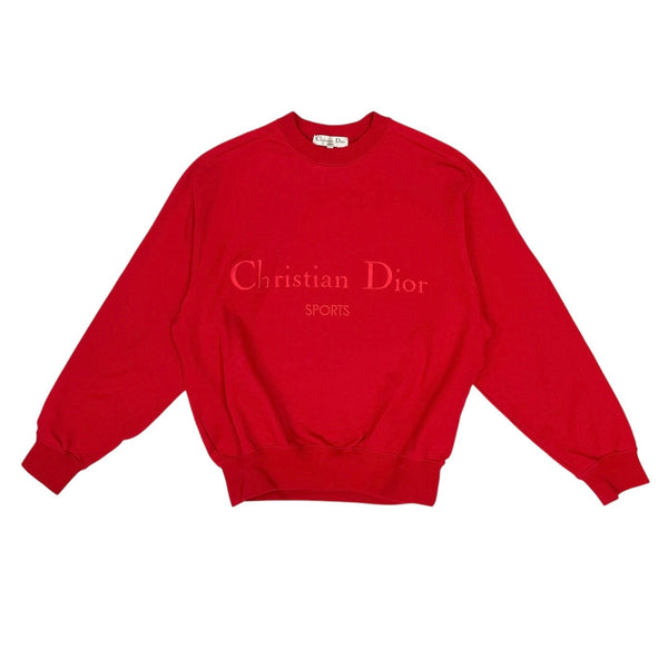 Dior 'Sports' Red Crew Sweatshirt