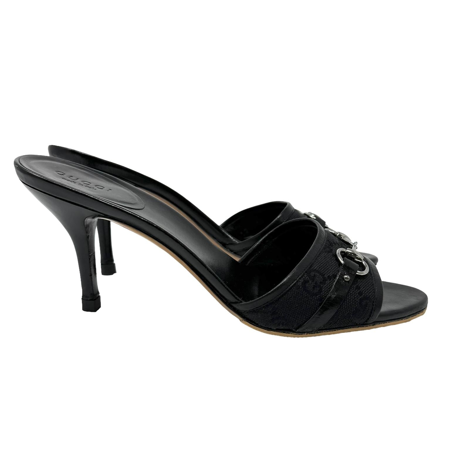 Gucci Black Horsebit Logo Heels – Treasures of NYC