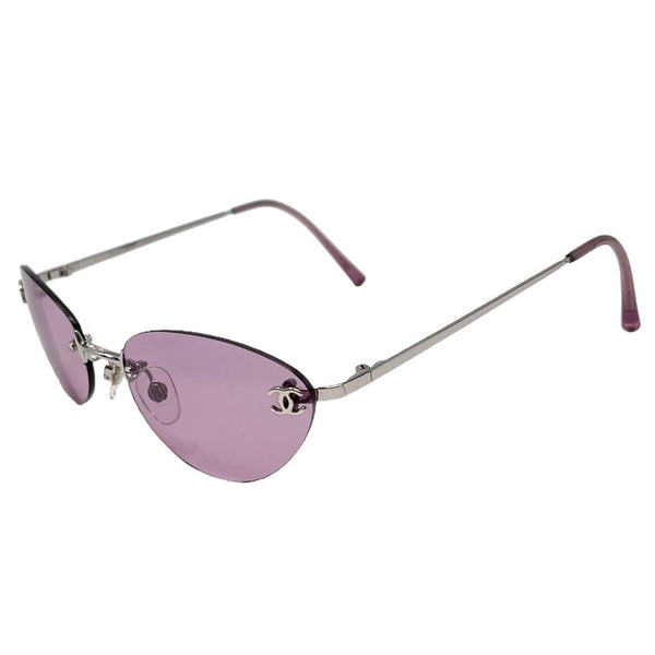 Chanel Pink Rimless Sunglasses