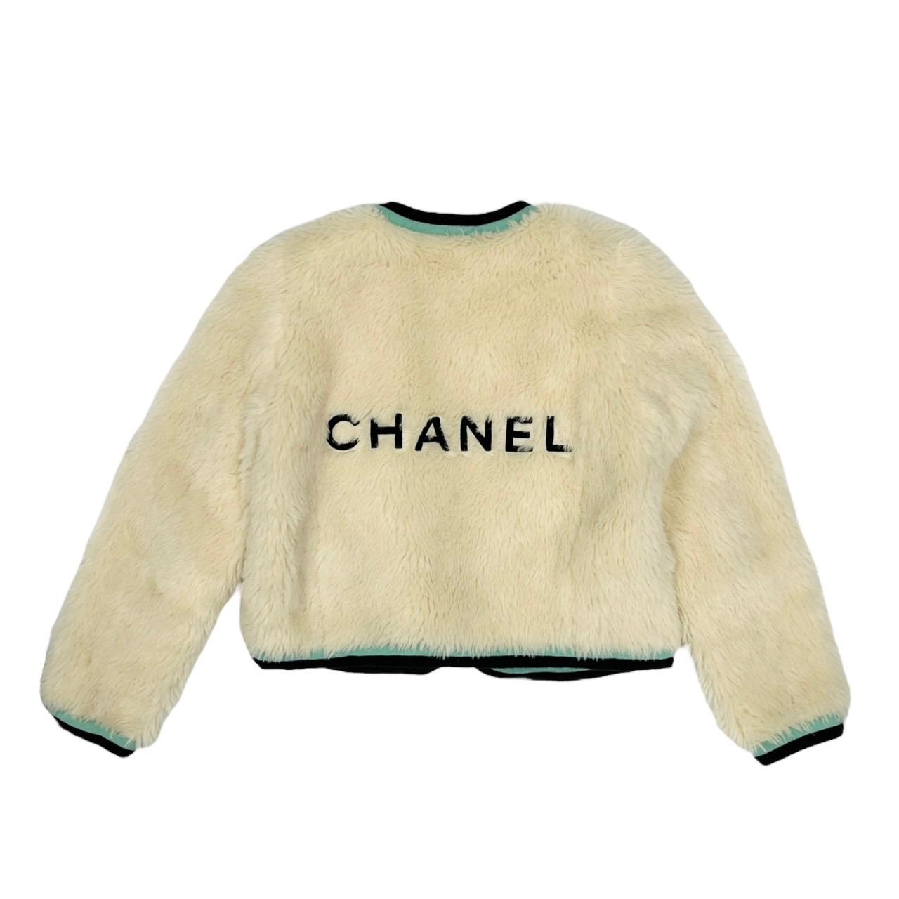 Chanel Alpaca Logo Jacket