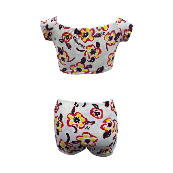 Chanel Floral Swim Set