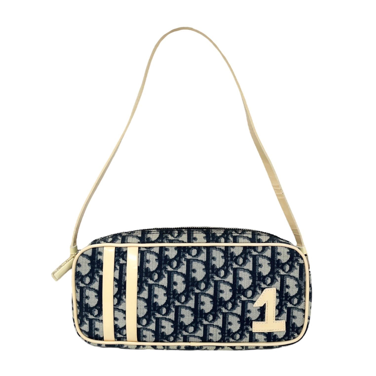 Dior Navy Logo Mini Shoulder Bag