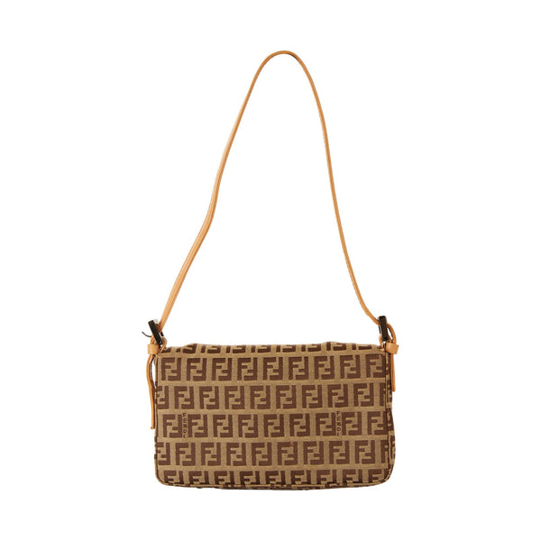 Fendi Brown Mini Baguette  Bag