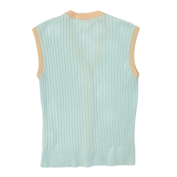 Chanel Baby Blue Ribbed Vest – Treasures of NYC