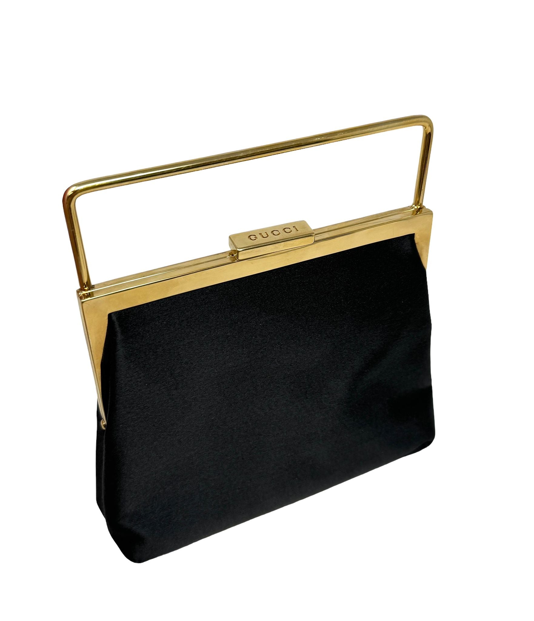 Gucci Black Satin Mini Top Handle – Treasures of NYC