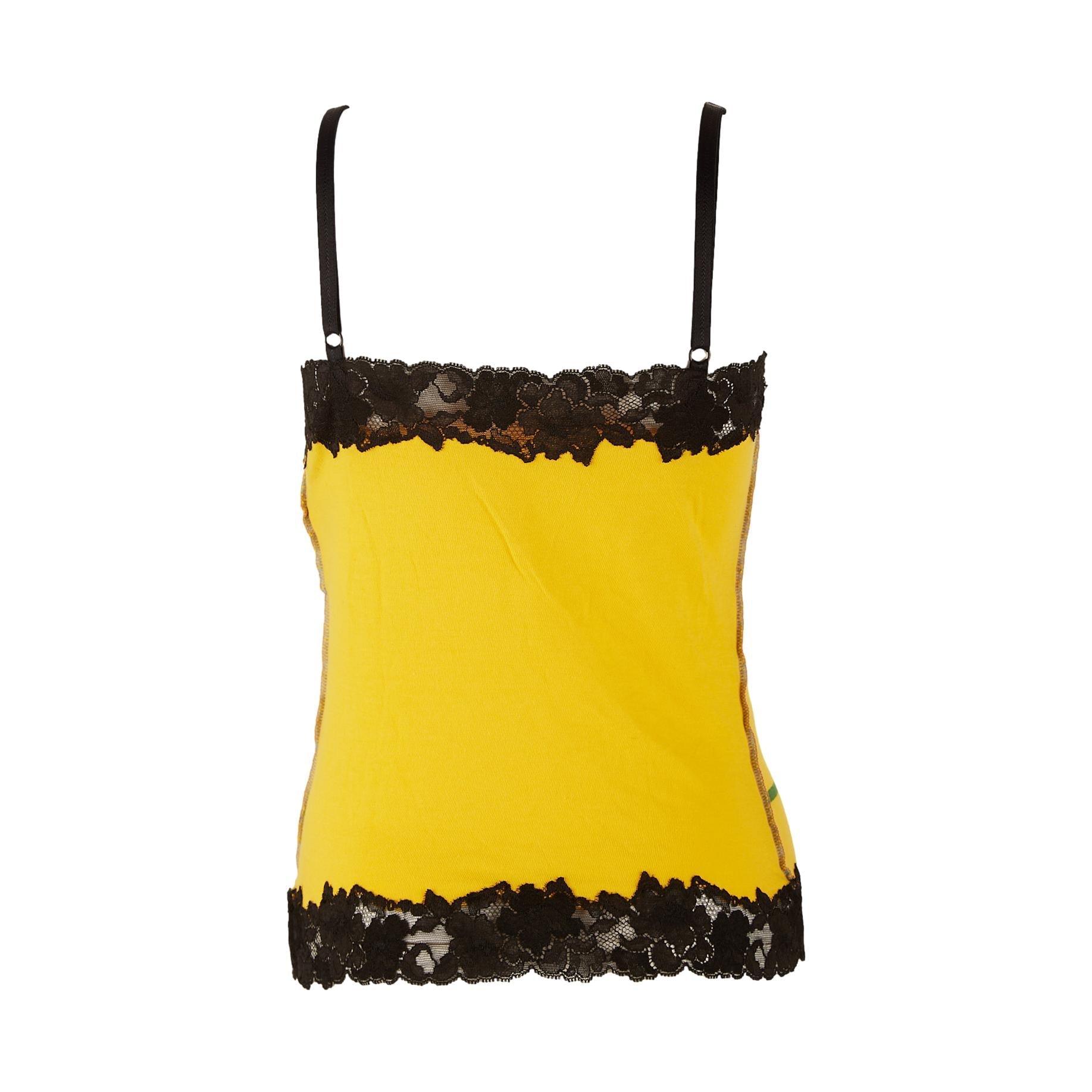 Dolce & Gabbana Yellow “Fighter” Tank