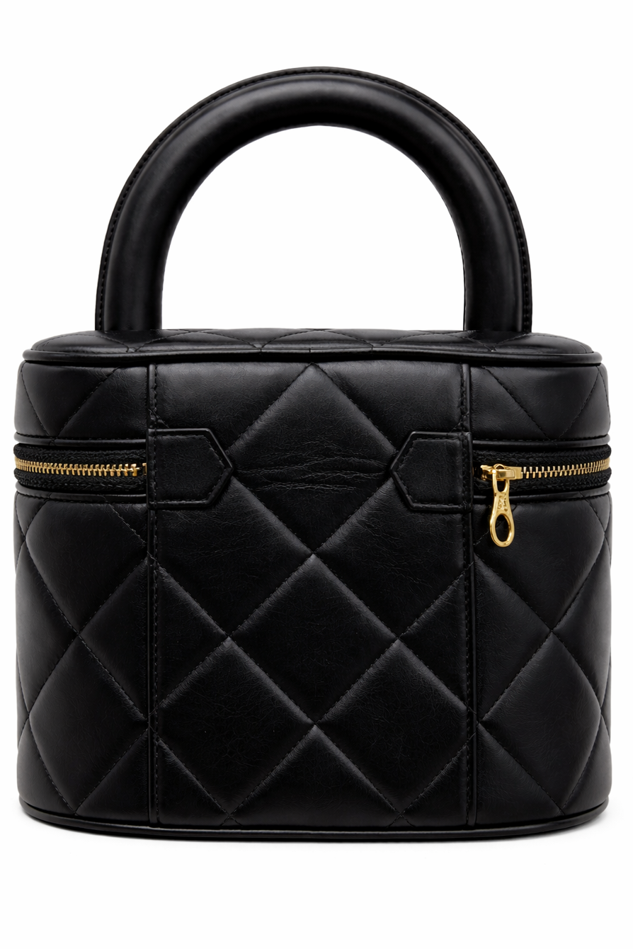 Chanel Black Lambskin Vanity Bag