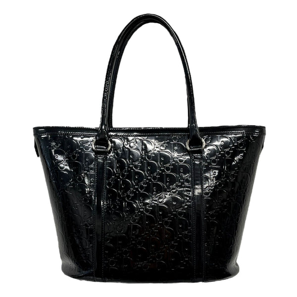 Dior Black Patent Leather Shoulder Bag