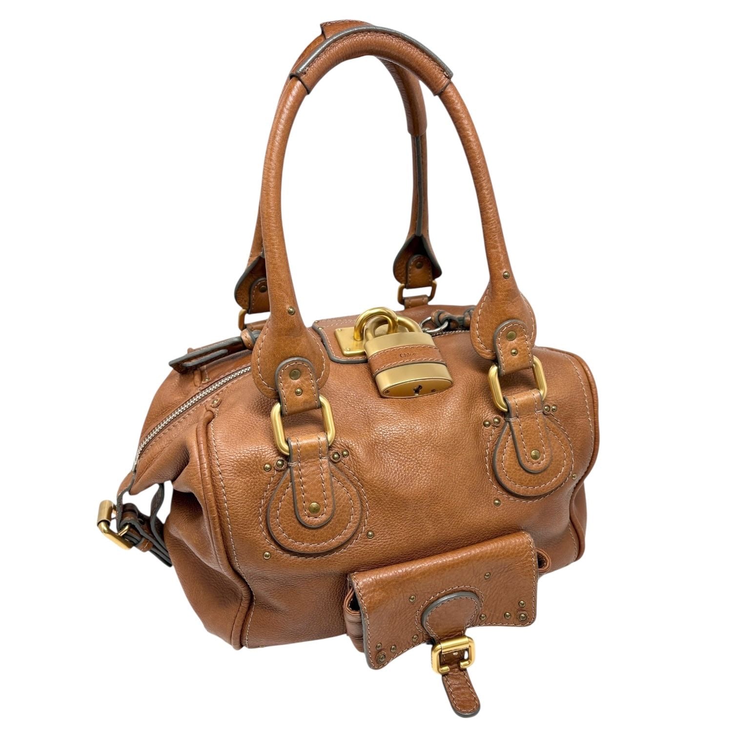 Chloe Tan Paddington Lock Shoulder Bag
