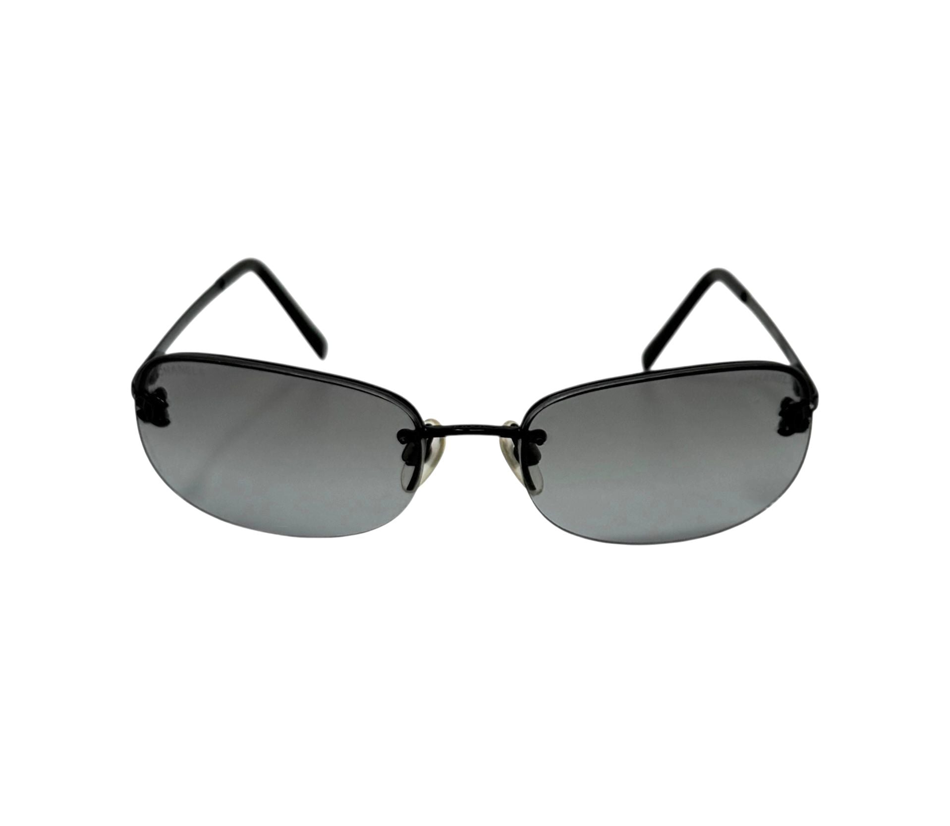 Chanel Dark Smoke Mini Rimless Sunglasses