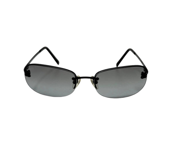 Chanel Dark Smoke Mini Rimless Sunglasses