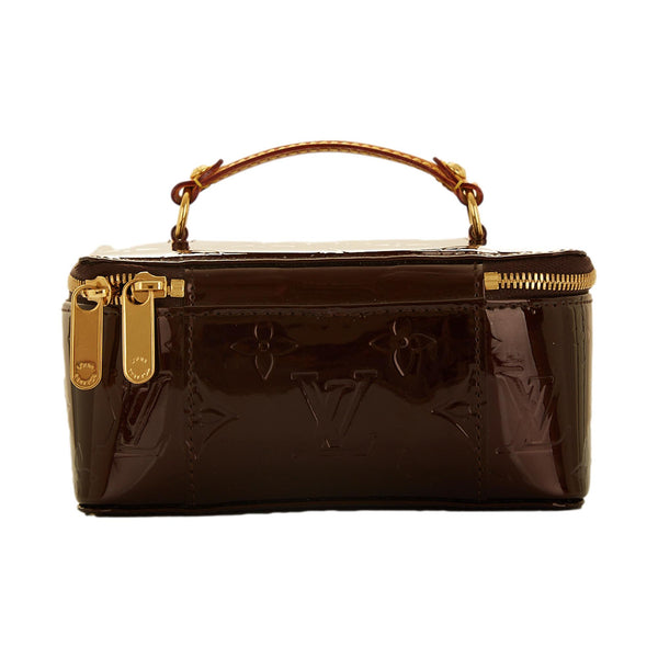 Louis Vuitton Burgundy Monogram Vernis Mini Vanity