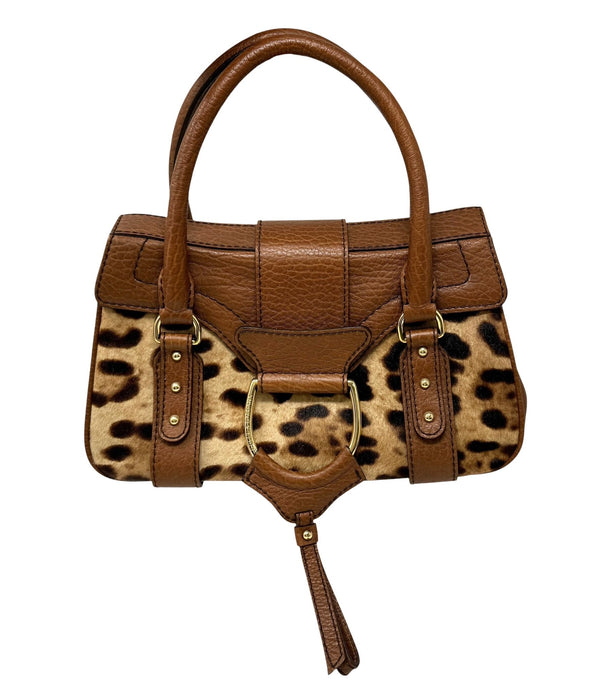 Dolce & Gabbana Cheetah Print Top Handle Bag