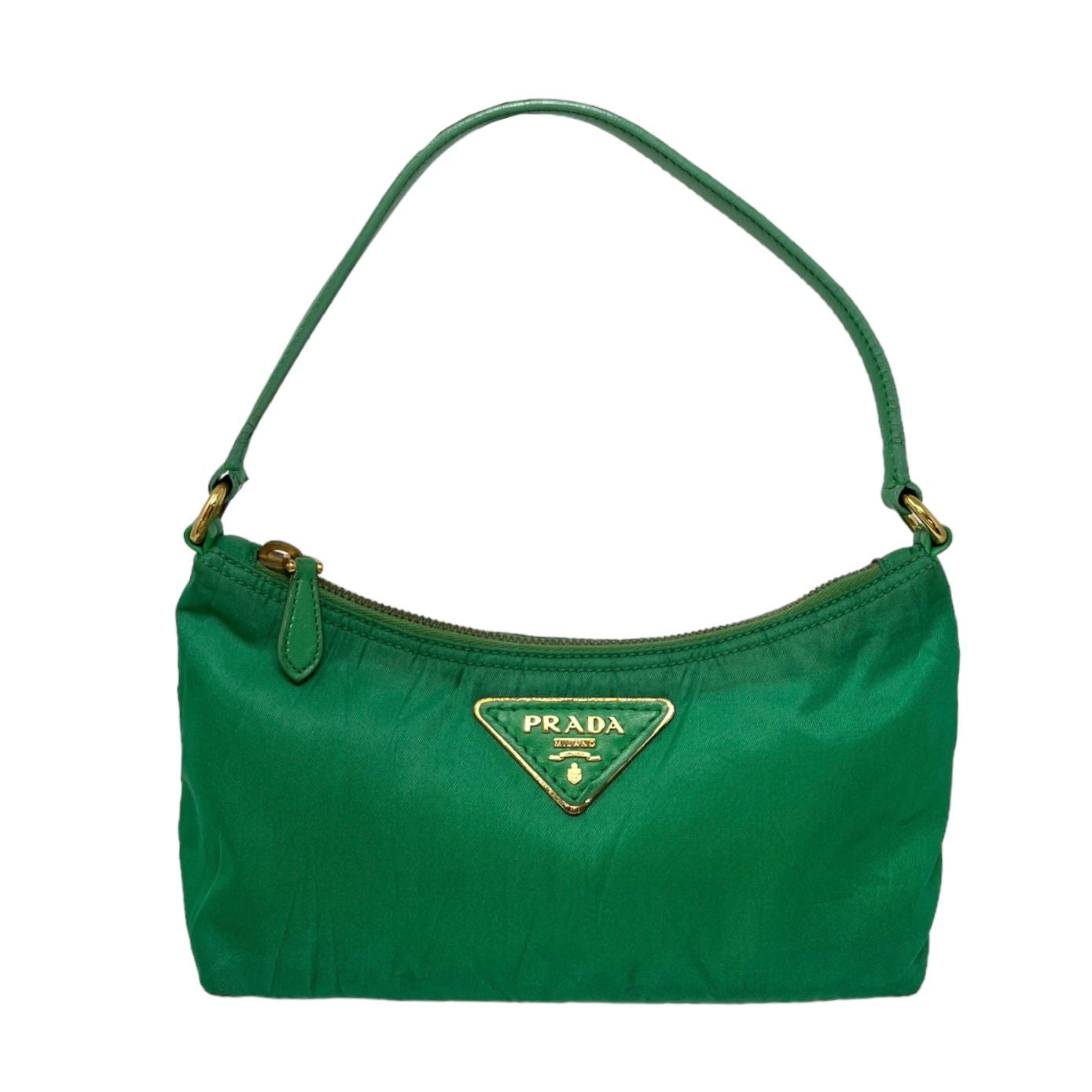 Leather clutch bag Prada Green in Leather - 39512345