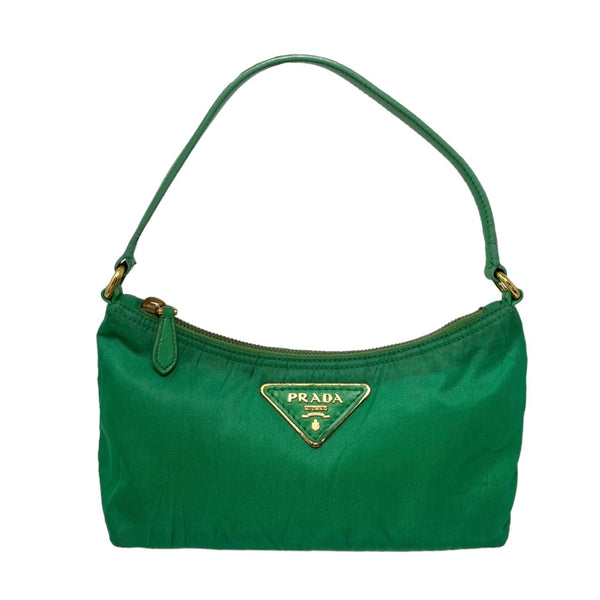 Prada Green Mini Nylon Shoulder Bag