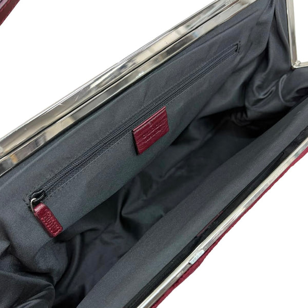 Gucci Red Velvet Shoulder Bag