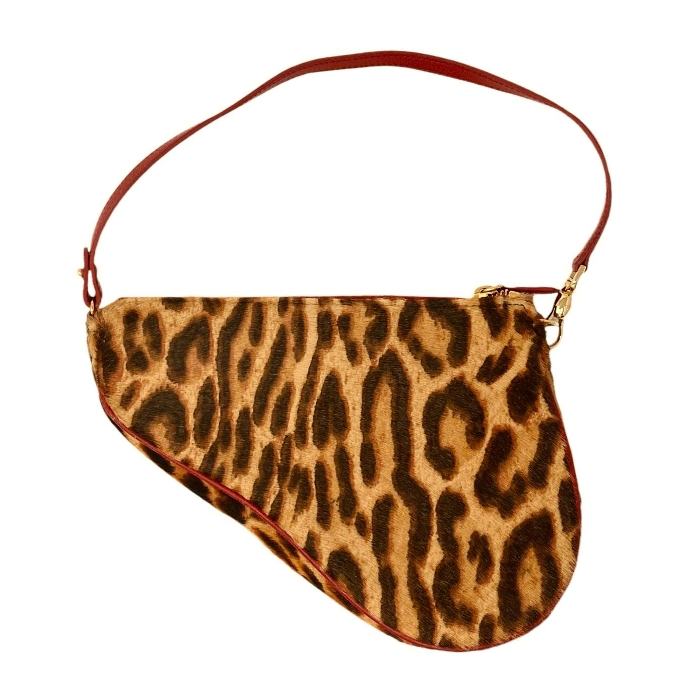 Dior Cheetah Print Saddle Bag