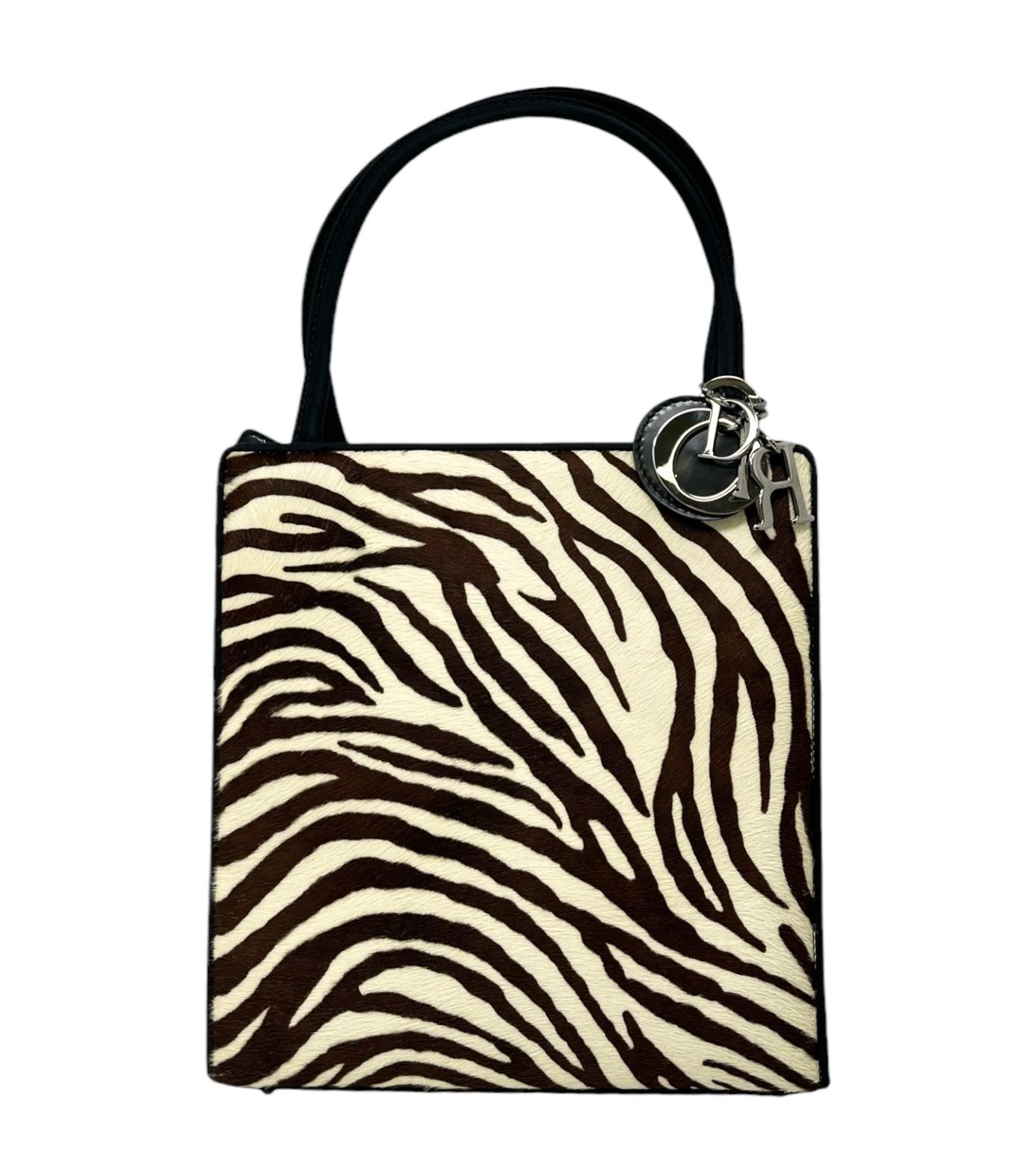 Dior Zebra Calfhair Shoulder Bag