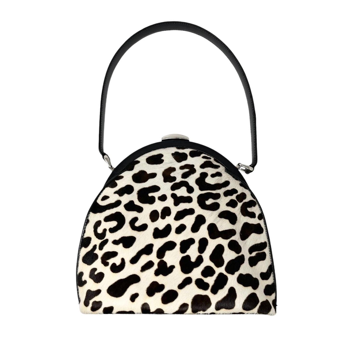 Gucci Leopard Print Mini  Top Handle Bag