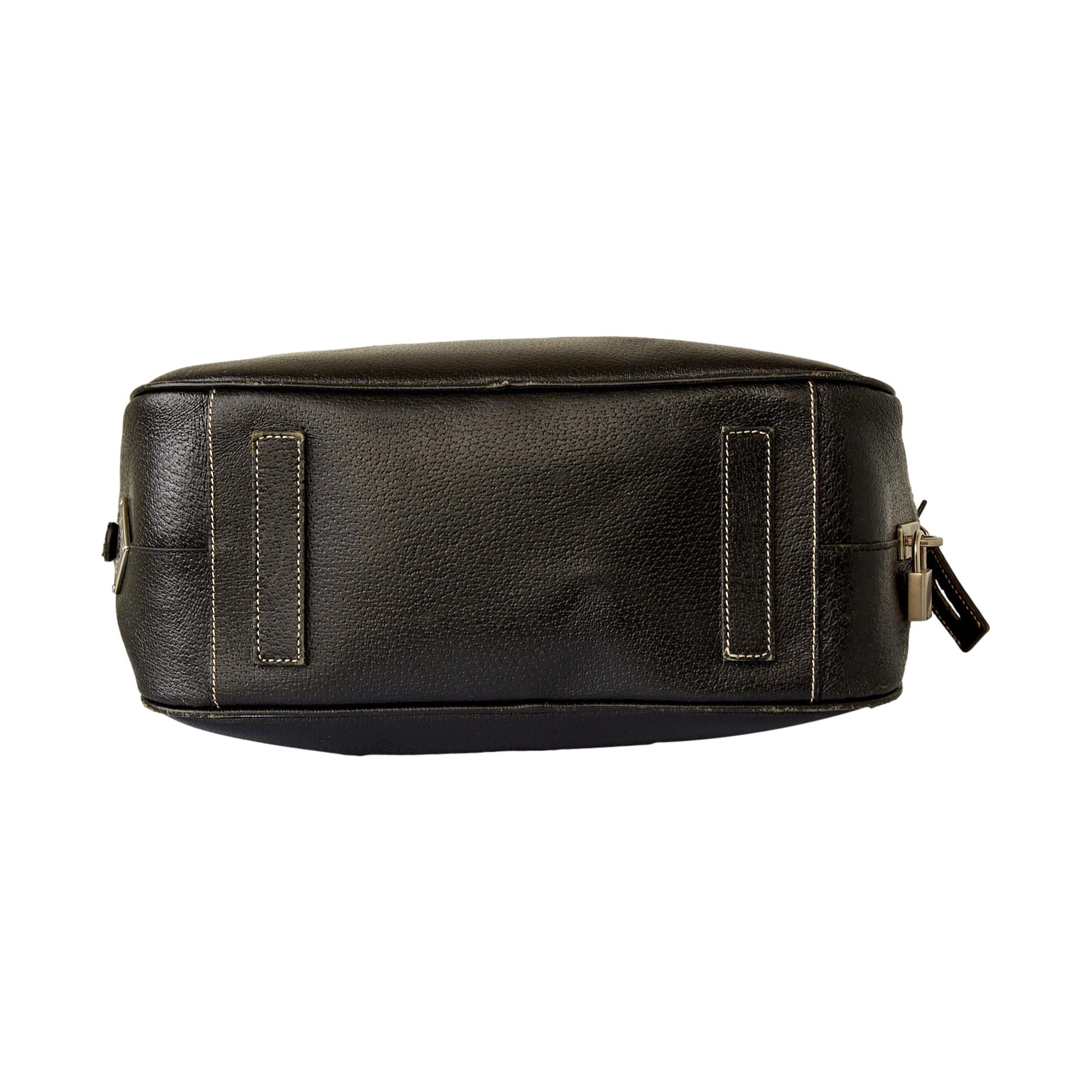 Prada Black Leather Shoulder Bag