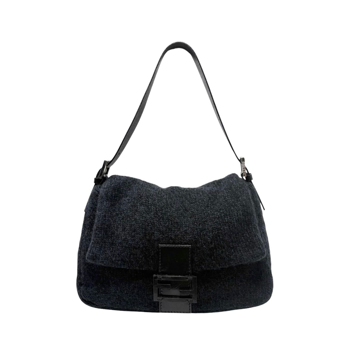 Fendi Wool Mamma Baguette Bag