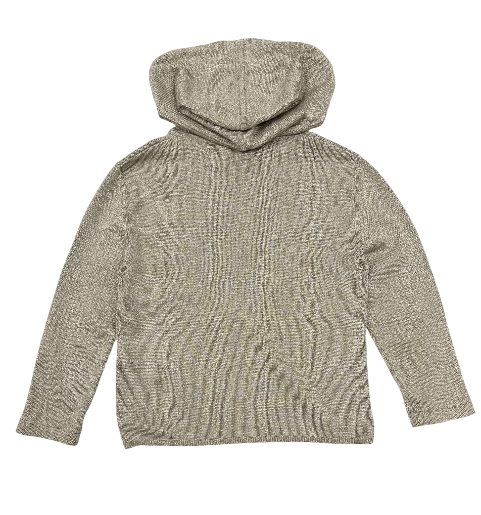 Chanel Grey Logo Hooded Pullover