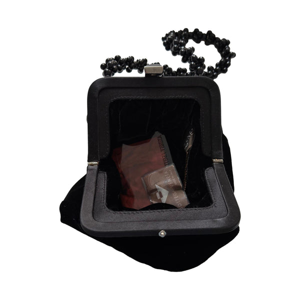 Bottega Veneta Black Micro Velvet Bag
