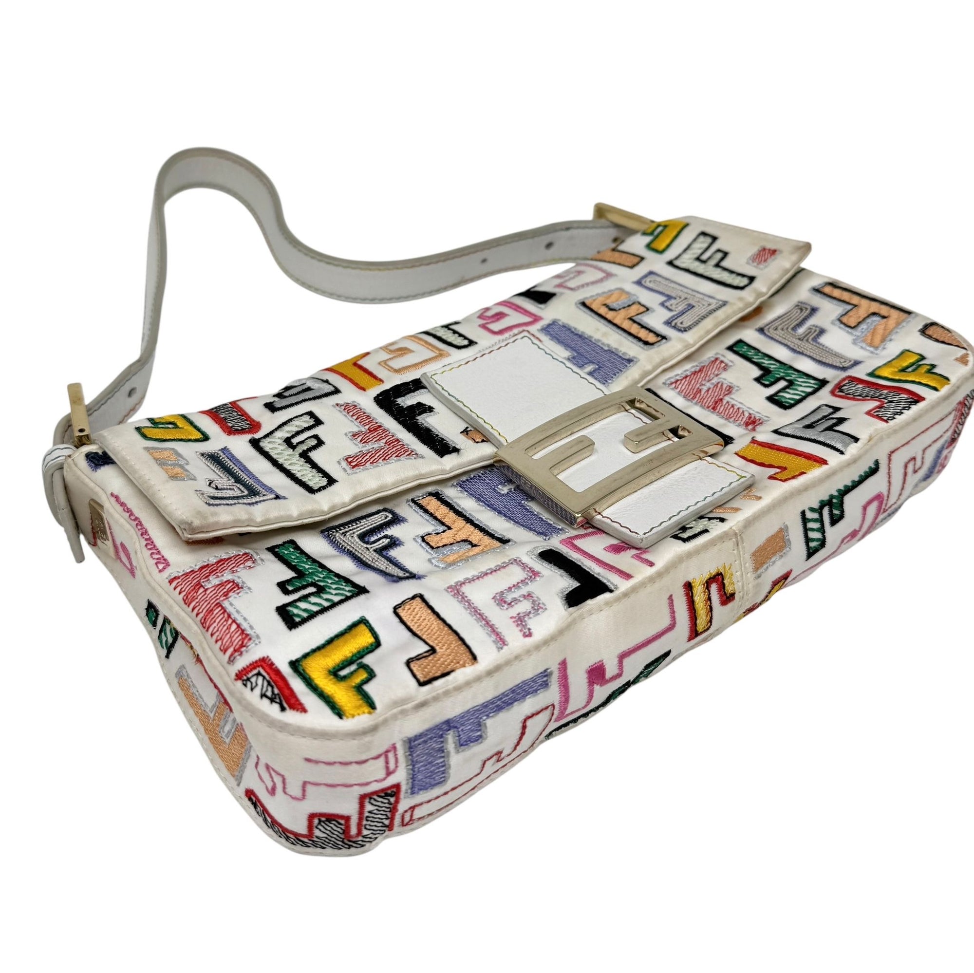 Fendi Multicolor Logo 2way Baguette