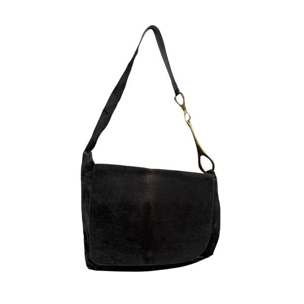Gucci x Tom Ford Dark Brown Pony Hair Bag