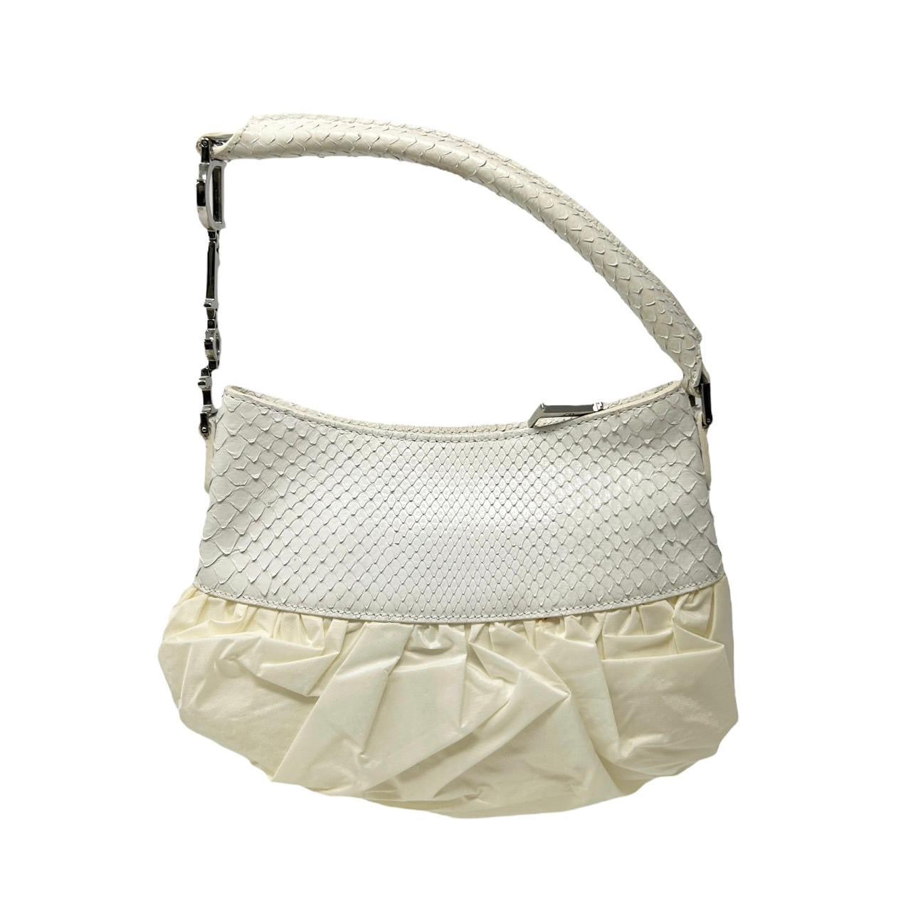 Dior White Corset Shoulder Bag