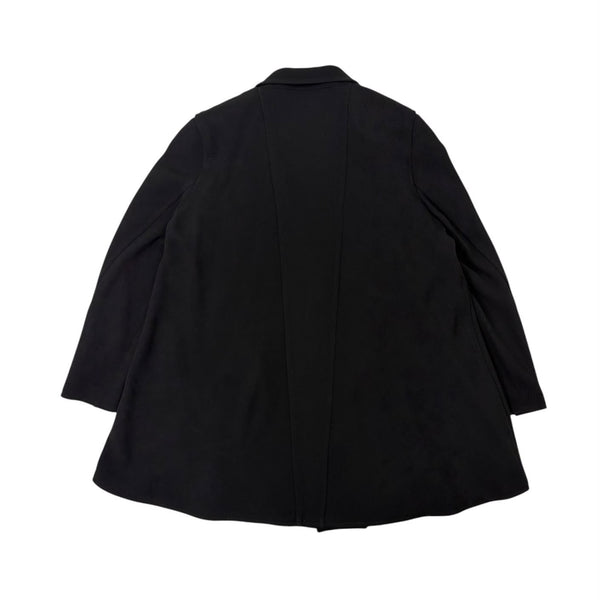 Chanel Black Wool Logo Button Jacket