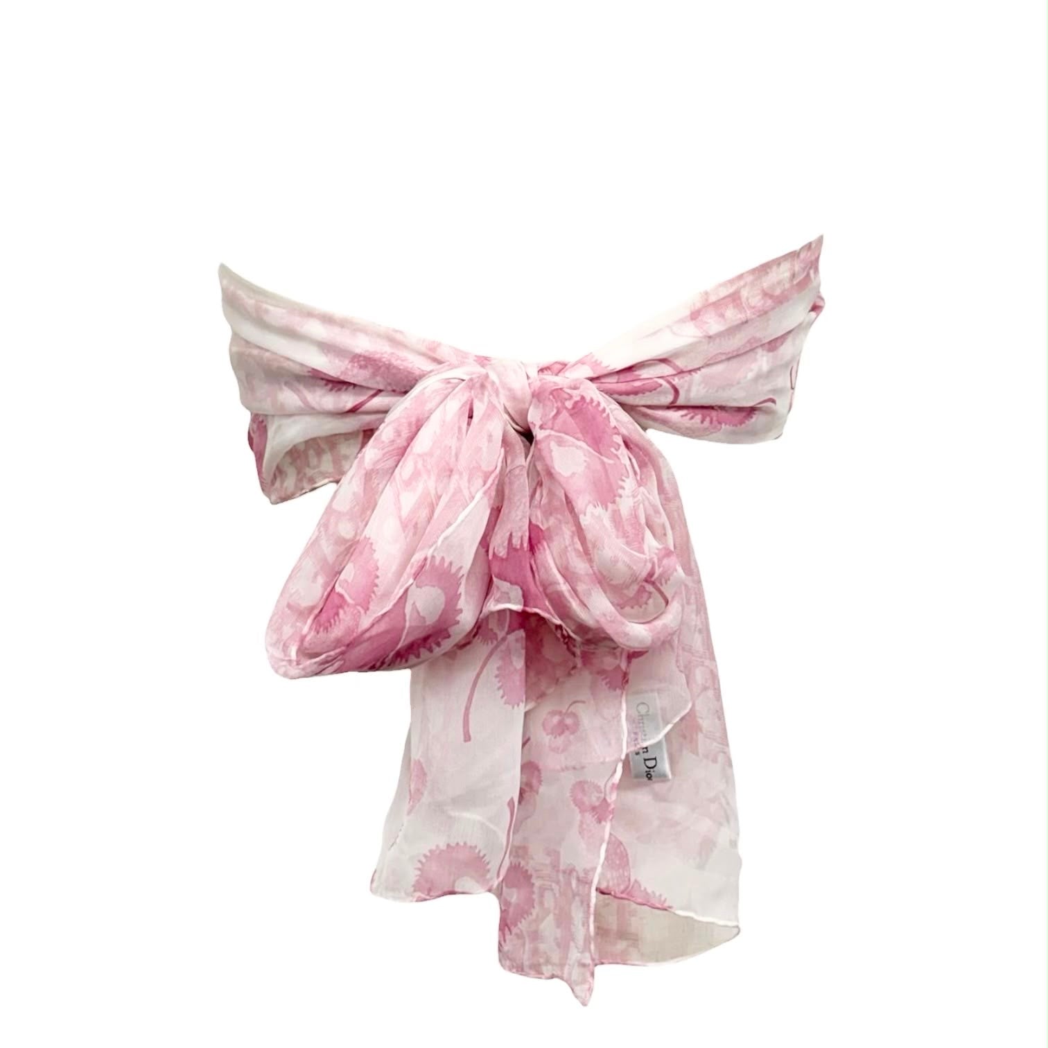 Dior Pink Logo Blossom Wrap
