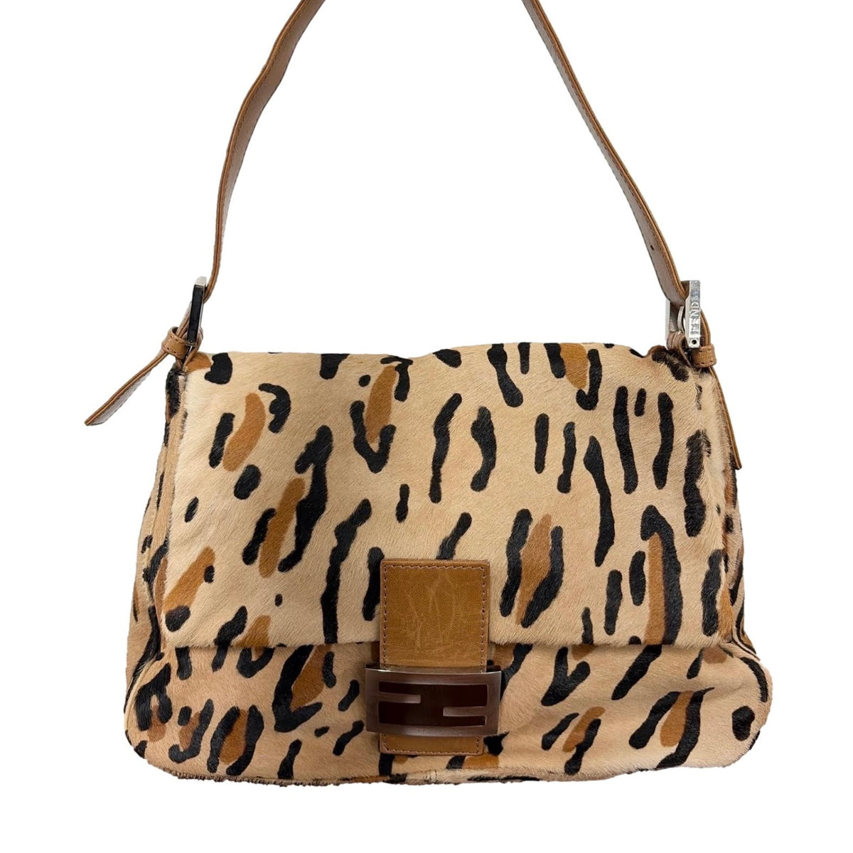 Fendi Cheetah Print Mama Baguette Bag