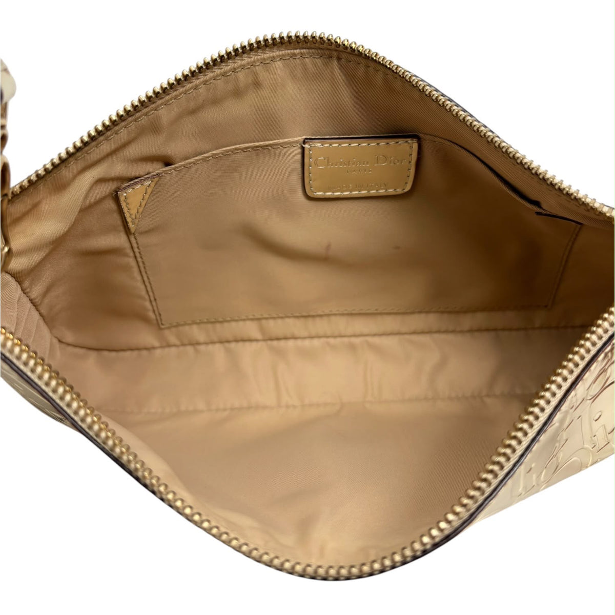 Dior Gold Logo Shoulder Bag