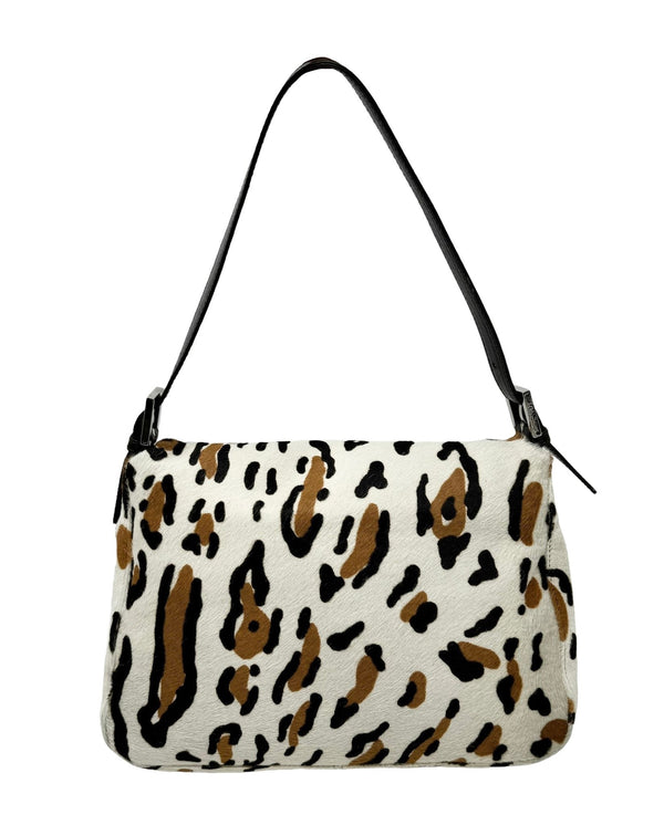 Fendi Cheetah Calf Hair Baguette Bag