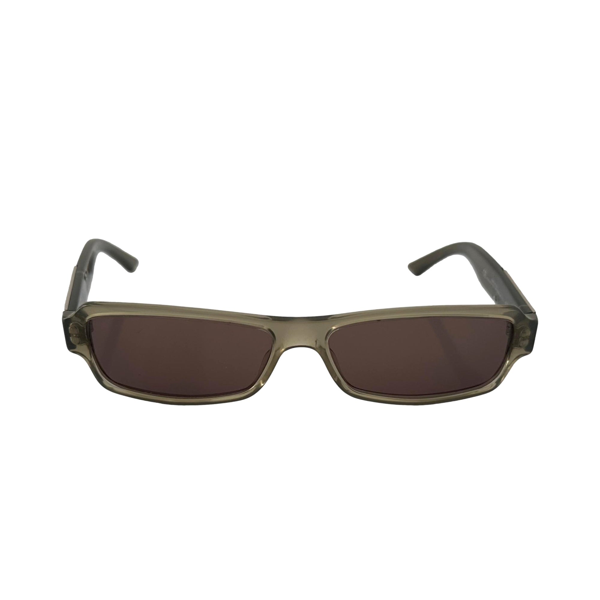 Dior Green Rhinestone Mini Sunglasses