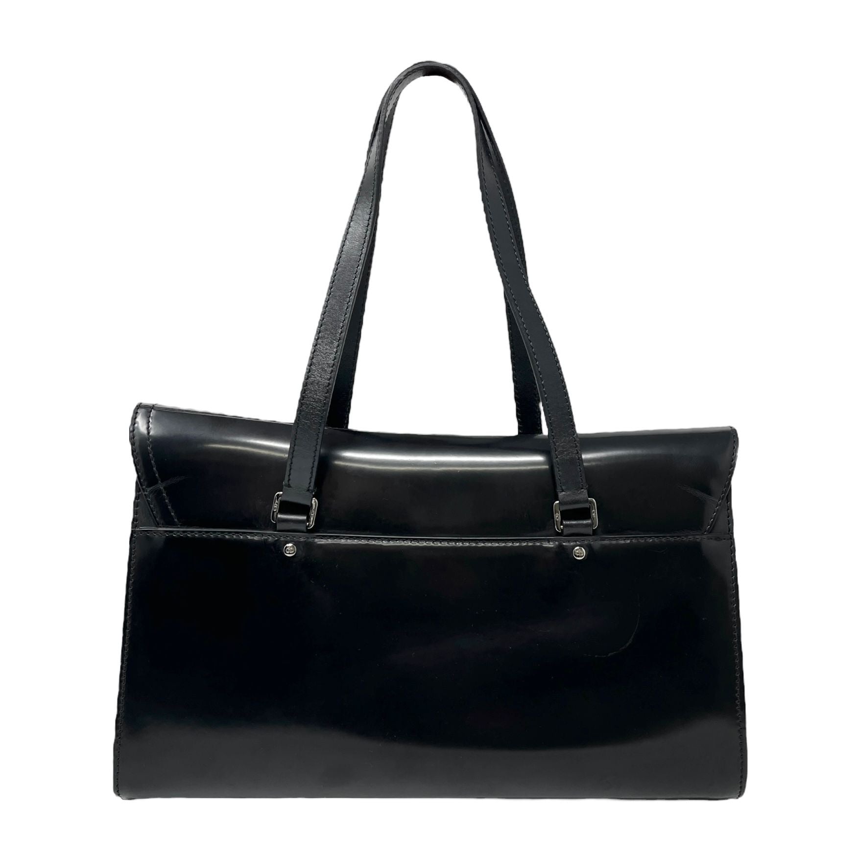 Dior Black Leather Saddle Shoulder Bag