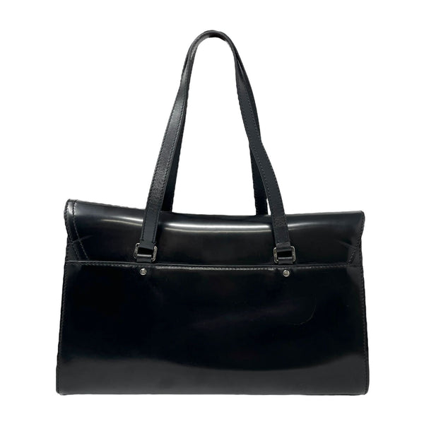 Dior Black Leather Saddle Shoulder Bag