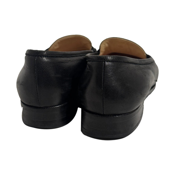 Chanel Black Turnlock Loafers
