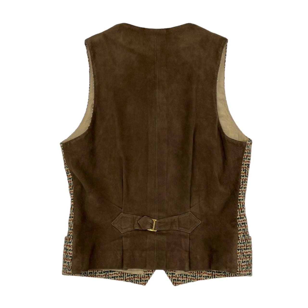 Chanel Brown Tweed Logo Button Vest