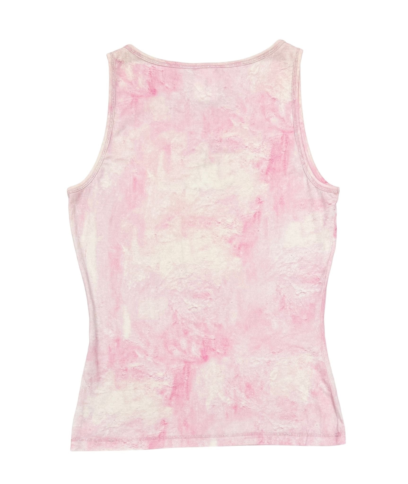 Chanel Pink Logo Tank Top