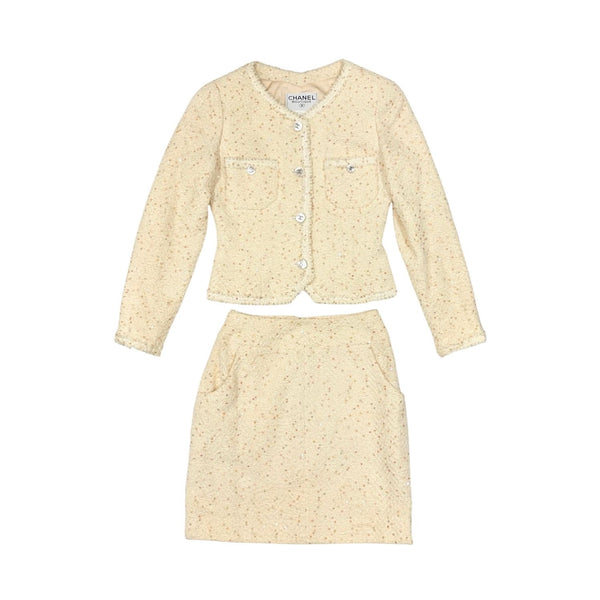 Chanel Ivory Skirt Set