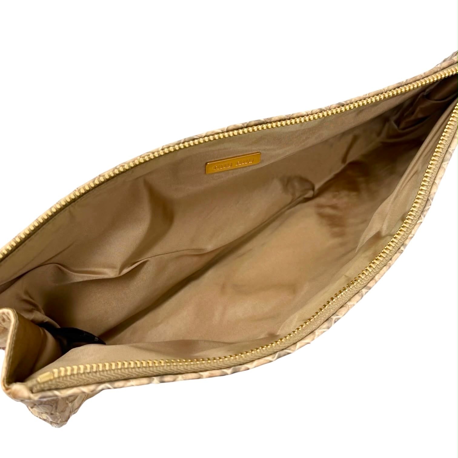 Miu Miu Snakeskin Wristlet