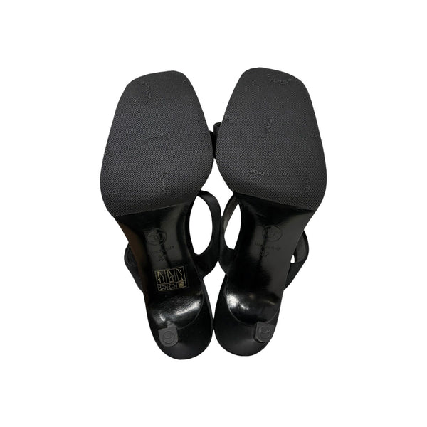 Chanel Black Logo Sandals