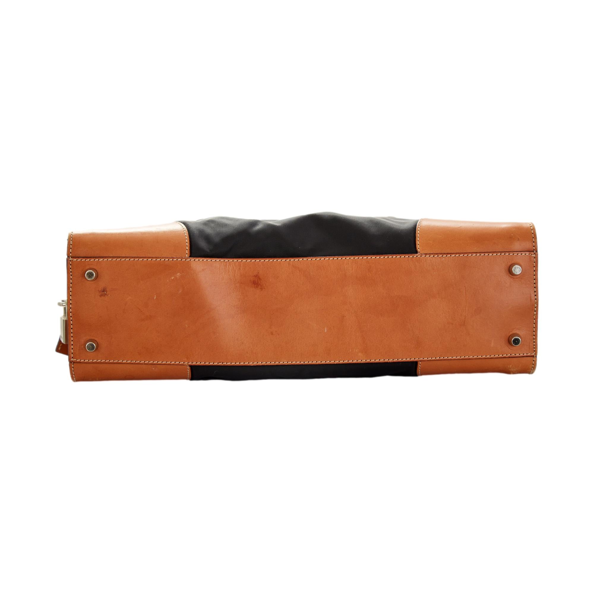 Prada Mixed Media Nylon Shoulder Bag