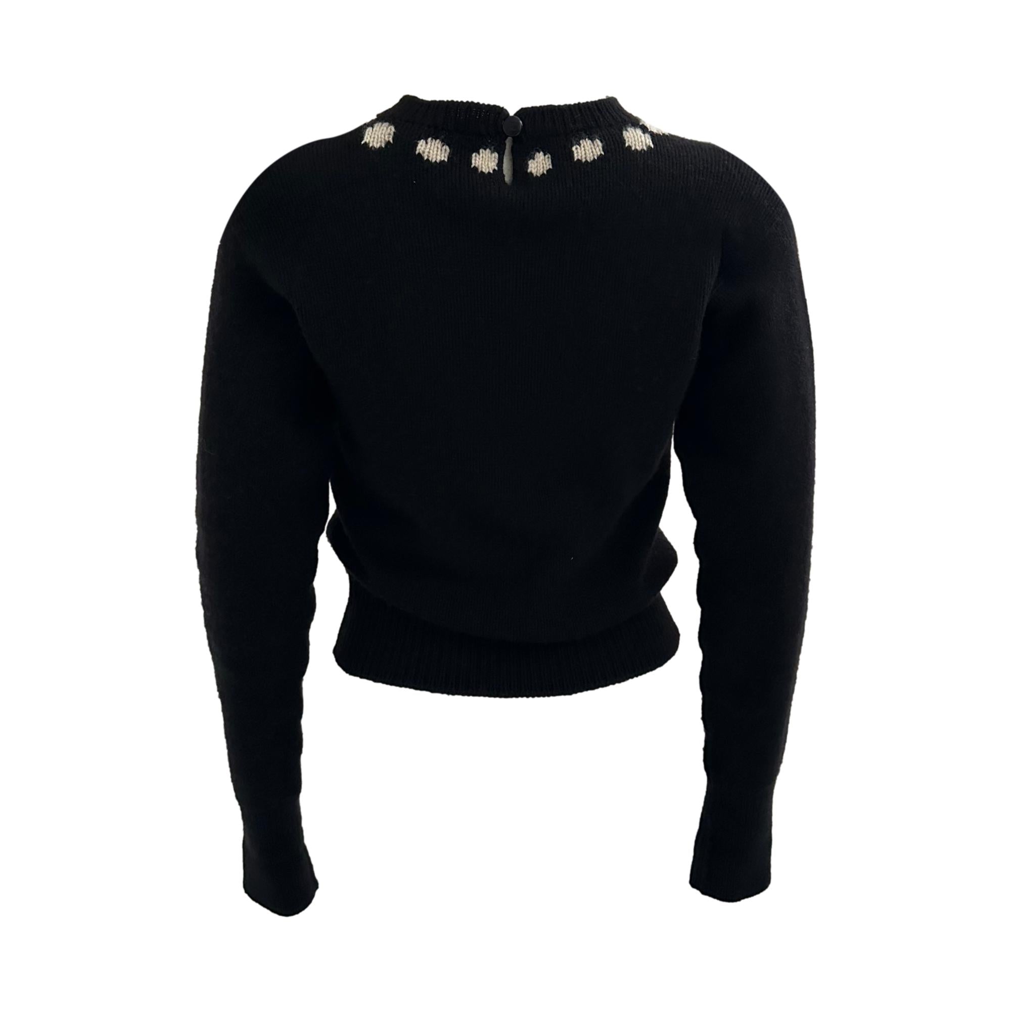 Chanel Gripoix Necklace Logo Sweater