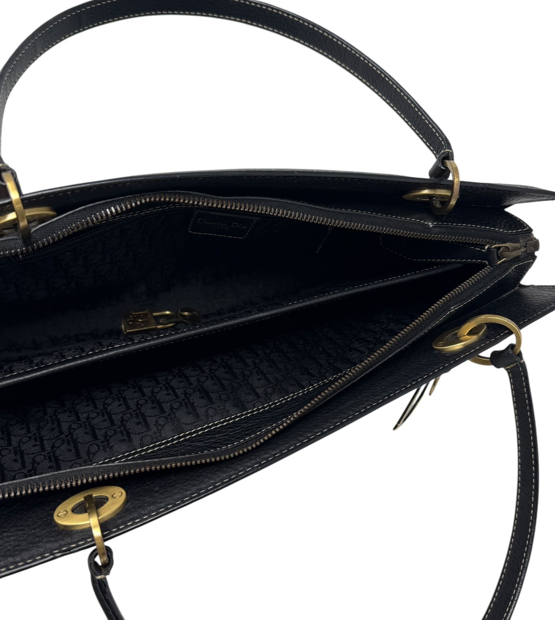 Dior Black Logo Shoulder Bag